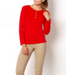 -50% SALE Komfortowa bluzka bawełniana koronka