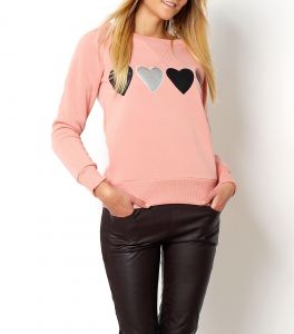 Ocieplane bluza serduszka