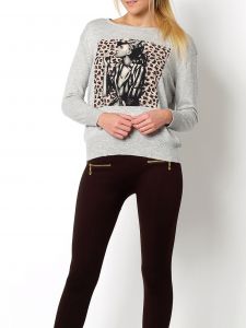 -35% SALE Sweter nadruk