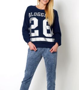 Pikowana bluza blogger