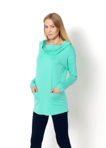 -35% SALE Luźna tunika z golfem