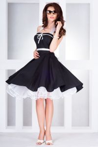 30-1 Rockabilly pin up sukienka czarna